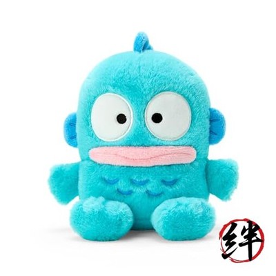 Sanrio 617687 HANGYODON Plüsch SS Hankyodon Halbfisch 6,3 x 5,9 x 4,7 Zoll