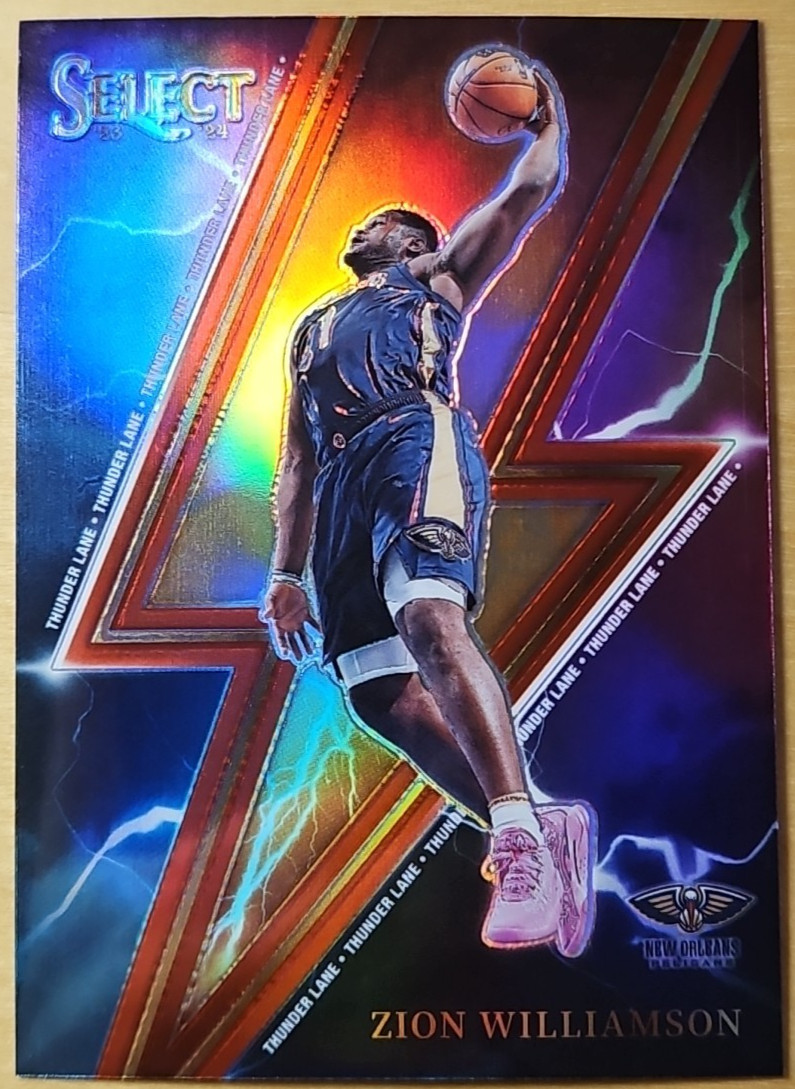 2023-24 Select Zion Williamson #1 Thunder Lane Red Prizm