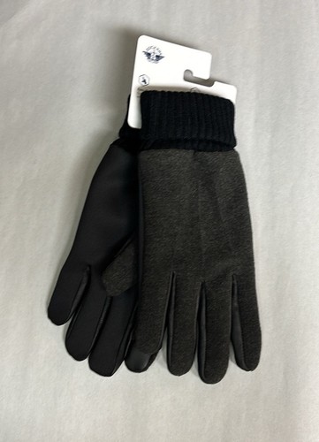 New Dockers Gloves Men’s Lined Black Winter Touchscreen Gloves Sz L - Picture 3 of 12