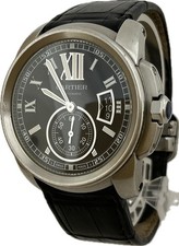 Cartier Calibre de Cartier W7100041 3389 Automatic Mens Watch Excellent A6323