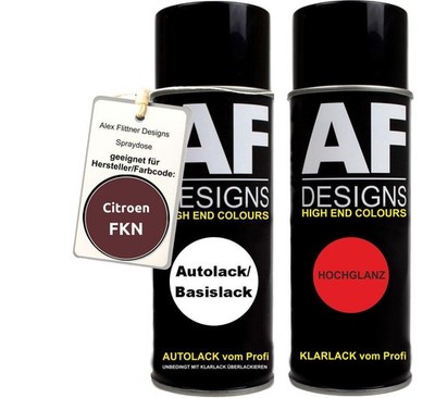 Spraydose für Citroen FKN Rouge Basislack Klarlack Sprühdose 400ml