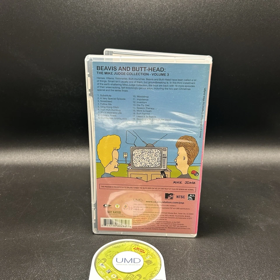 Brand New Beavis and Butt-Head The Mike Judge Collection Vol. 3 UMD Sony PSP - Image 4 of 4