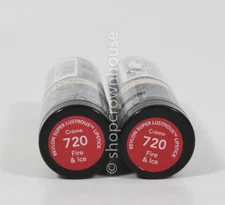 2 Revlon Super Lustrous Crème Lipstick #720 FIRE & ICE