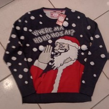 Where My Ho Ho Ho's At? Ugly Christmas Sweater Adult Size XL - Acrylic Holiday