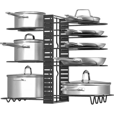 Pot Organizer Rack 8 Tiers Pots and Pans Organizer Pot Lid Organizer Kitche USA