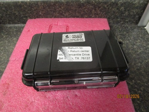 Qty (5) Pelican 1050 Micro Case Series Solid Black  - USED