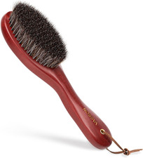 Clothes Brush, Pure Horse Bristle Garment Brush Removes Lint, Pet Hair, and Debr