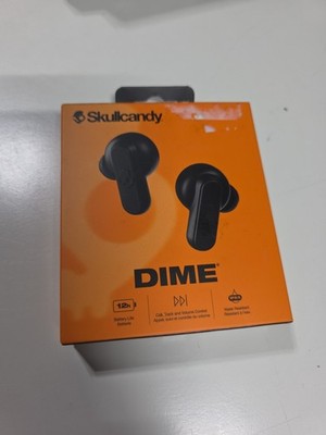 Skullcandy Dime Miniand Mighty 3.5 Hrs. Ear Buds New In The Box W/Charger (Black