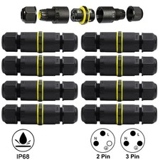 IP68 2/3 Pole Core Joint Outdoor Waterproof Electrical Cable Wire Connector