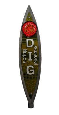 Used Spring Seasonal New Belgium Brewing Dig Tap Handle 11''