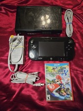 Nintendo Wii U 32GB Console Bundle - Mario Kart 8 Smash Bros Splatoon - TESTED