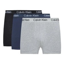 Image of CALVIN KLEIN MENS BOXER SHORTS - 3 PACK - BRAND NEW CK- ALL SIZES Free Shipping