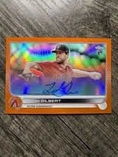 2022 Topps Chrome Rookie Auto Orange Refractor /25 Tyler Gilbert #RA-TG Auto RC