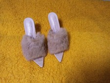 Mules Slippers High Heels mit Pfennigabsatz Gr.43Neu.