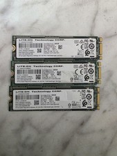 Lot of 3 Lite-On 128GB M.2 SATA SSD Solid State Drive CV8-8E128-HP