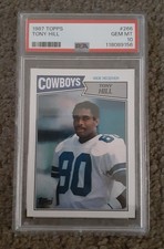 1987 Topps #266 Tony Hill PSA GEM MINT 10! Cowboys