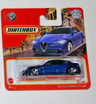 Matchbox MBX 26/100 - 2016 ALFA ROMEO GIULIA - METALLIC BLAU