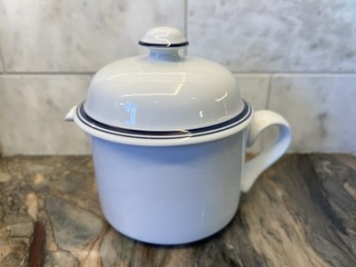  DANSK Christianshavn Blue Creamer & Lid Bistro Nice! 