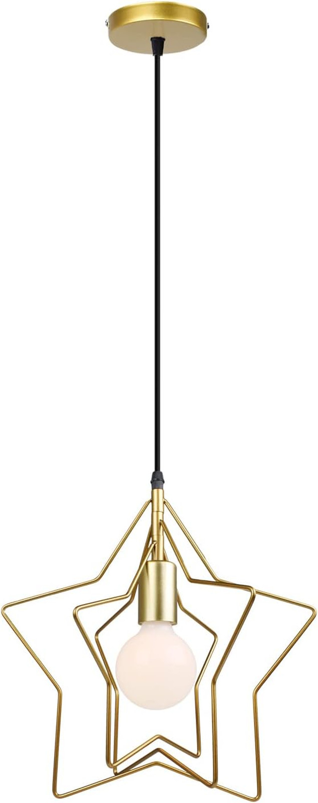 Lampada a Sospensione E27 Plafoniera Design Creativo a Stella Lampada Da Soffitt