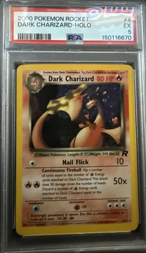 Dark Charizard Holo Rare PSA 5 2000 Pokemon Card 4/82
