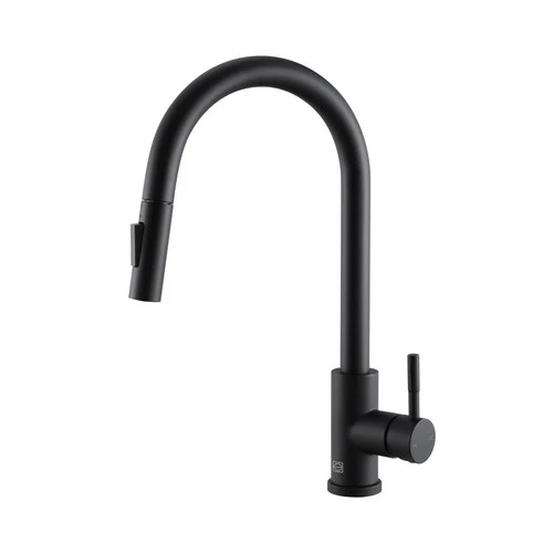 Elegant Lighting FAK-302 Jack 1.8 GPM 1 Hole Pull Down Kitchen - Black - Picture 1 of 12