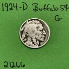 1924-D Buffalo 🦬 Indian Head Nickel 5c Good
