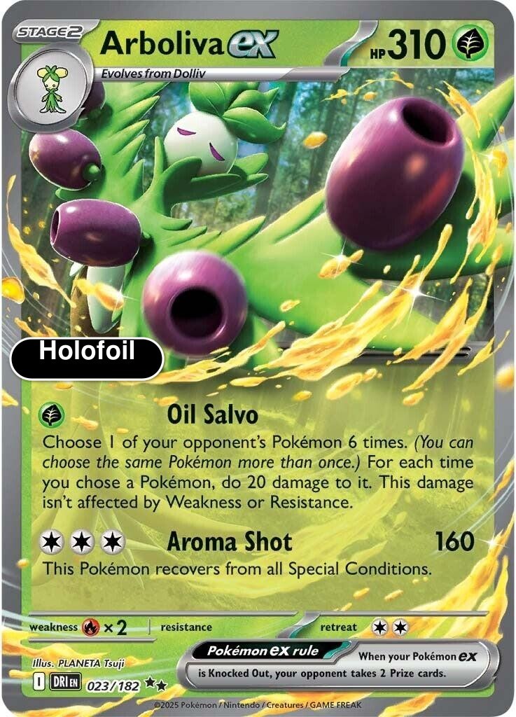 Pokemon - Arboliva ex - Holofoil [DRI - 023/182 Near Mint]