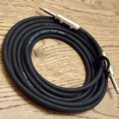 10 ft BELDEN 8412 Guitar Cable Black with Switchcraft 280/280