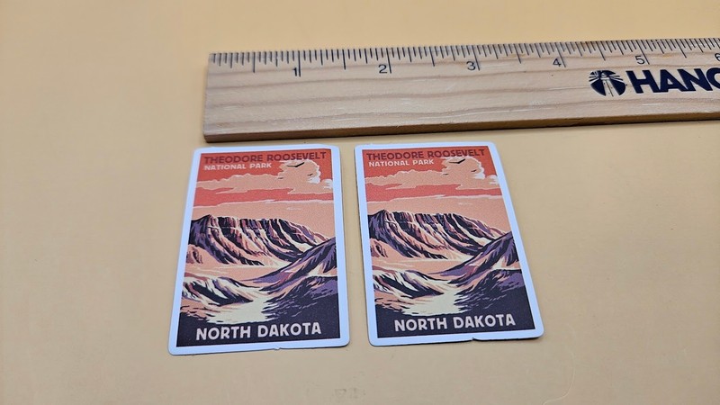 State of North Dakota Stickers - 2 Each - Use on Toolbox, Laptop, Car, etc.