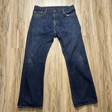 LEVIS 517 Jeans Men’s 36x32 Bootcut Medium Wash Denim Classic Distressed