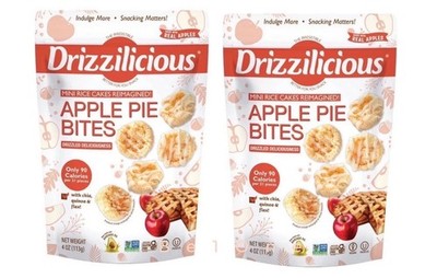 Drizzilicious Apple Pie Mini Rice Cake Bites 4oz - Pack of 2