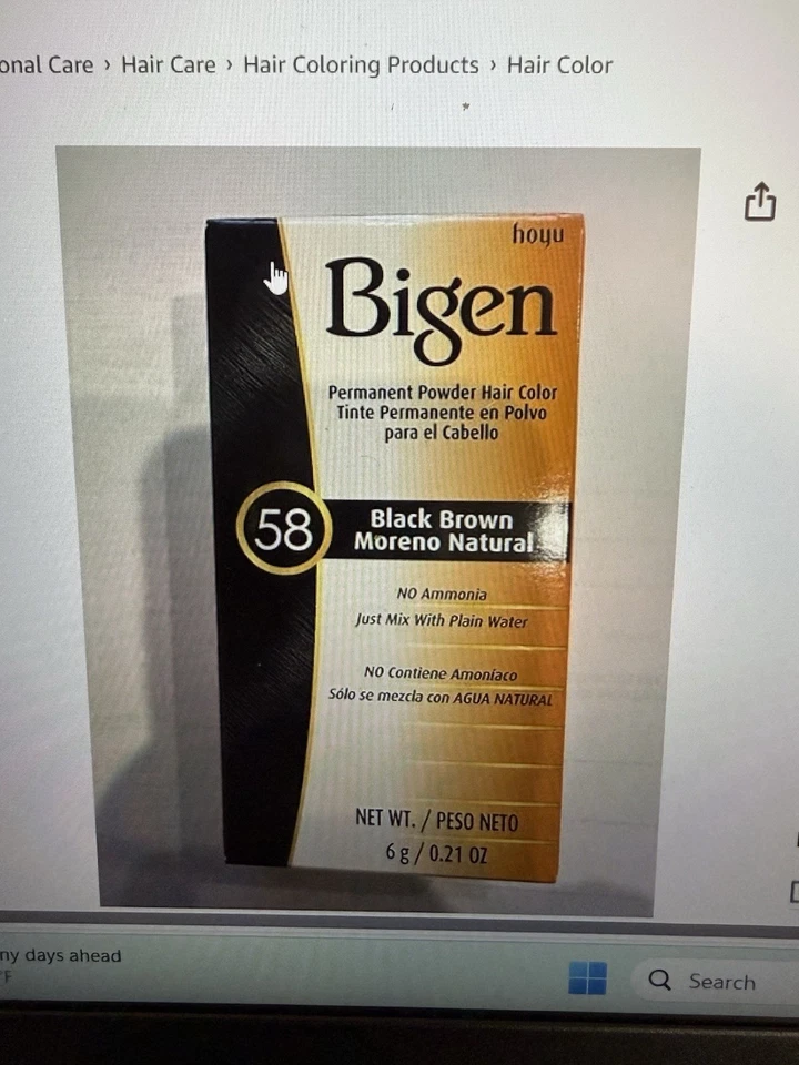 Bigen azul negro moreno Azuelo Foto 2 de 2