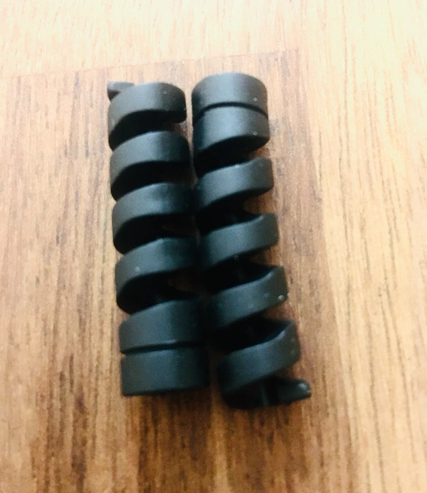 Spiral Cable Protector Wire Organizer Smartphones Cable Holder BLACK - Image 2 of 4