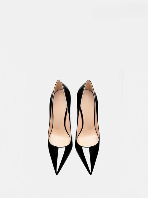 12cm Pointed High Heels, Slim Heels, Sexy Black, Shallow Mouth Single Shoes