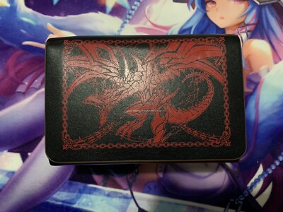 Full Grain Leather Deck Box REDMD - Amanda LaPalme / Mana Moon
