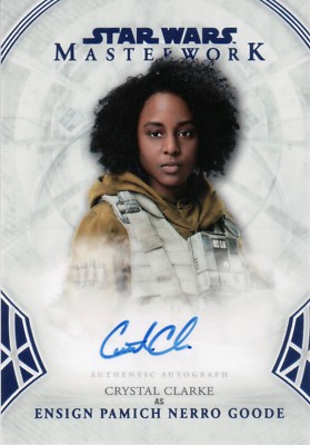 Star Wars Masterworks 2018 Crystal Clarke 'Ensign Pamich' A-CCK Auto Card #87/99
