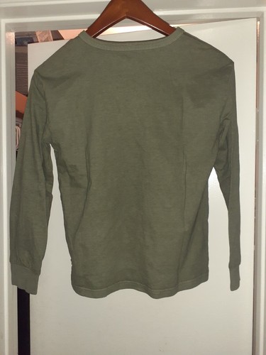 GAP Kids long sleeve Henley 3 button shirt green never worn with tags size M (8) - Picture 6 of 9