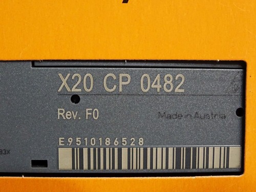 B&R X20CP0482 X20 CP 0482 Rev.F0 ARM Cortex-A9 Prozessor / Neu OVP - Bild 2 von 2