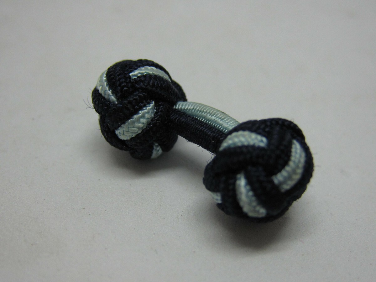 Cufflinks Polo Ralph Lauren Tie BAR Bicolor Blue Azzurro