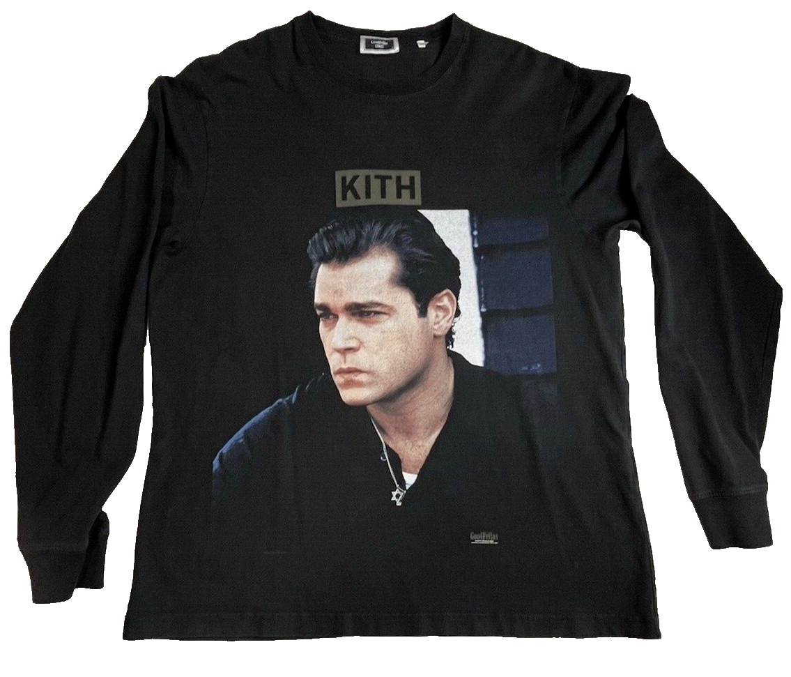 KITH for Goodfellas Black Long Sleeve Tee Shirt Ray Liotta
