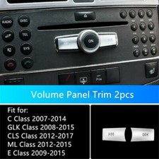 2x F&uuml;r Mercedes Benz C E GLK CLS Klasse W204 W212 Multimedia Tasten Abdeckung