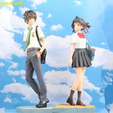 US STOCK Anime Your Name Mitsuha Miyamizu & Taki Tachibana Figure Model 9in