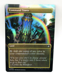 Command Tower (Borderless Foil) Commander Masters #659