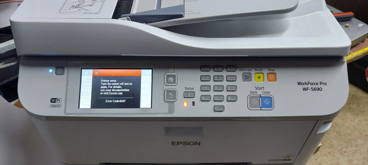 Epson WorkForce Pro WF-5690 Replaceable Ink Printer ERROR CODE