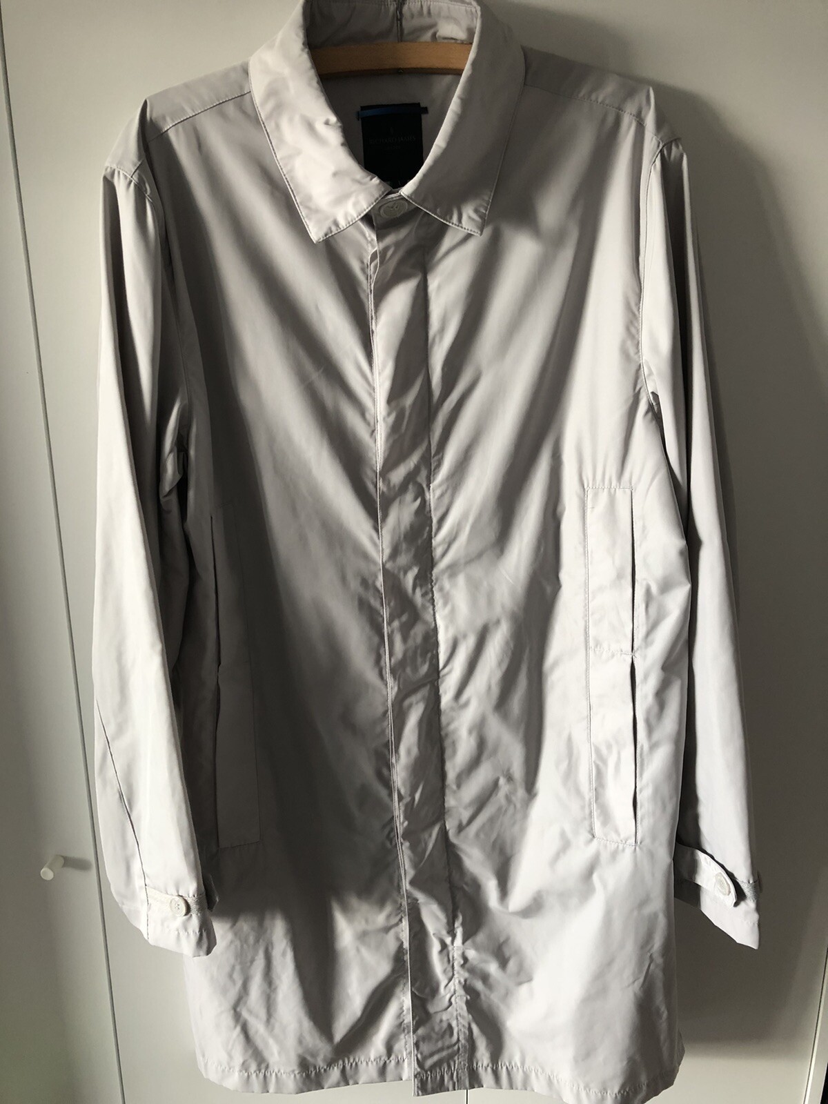 FILA Cappotto Mac uomo Richard James Savile Row Large (prezzo consigliato £ 275) Nuovo con etichette