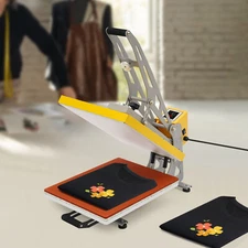 Clamshell Semi-Auto Open Heat Press Machine with Slide Out Function Heavy Duty