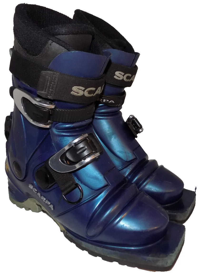 SALOMON come MANCANO 2 CRICCHETTI Scarpa Telemark Stivali da sci Terminator 2 taglia 3 4 5 DX SX