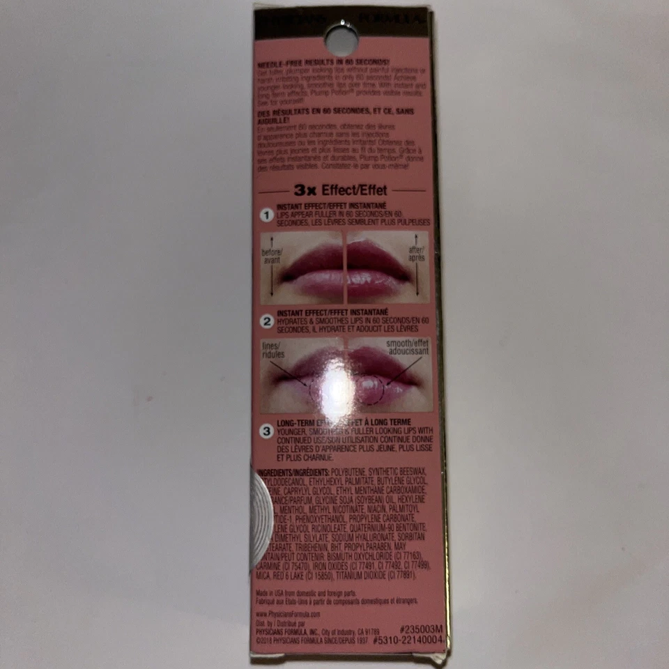 Physicians Formula, Plump Potion, Needle-Free Lip Plumping Cocktail, Pink - Image 2 of 3