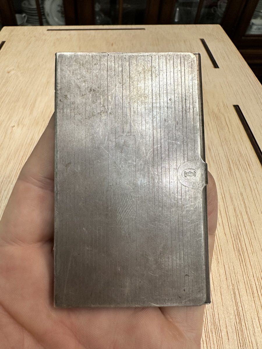 Vintage Cartier Stirling Silver Card Case - Cash - Credit Cards