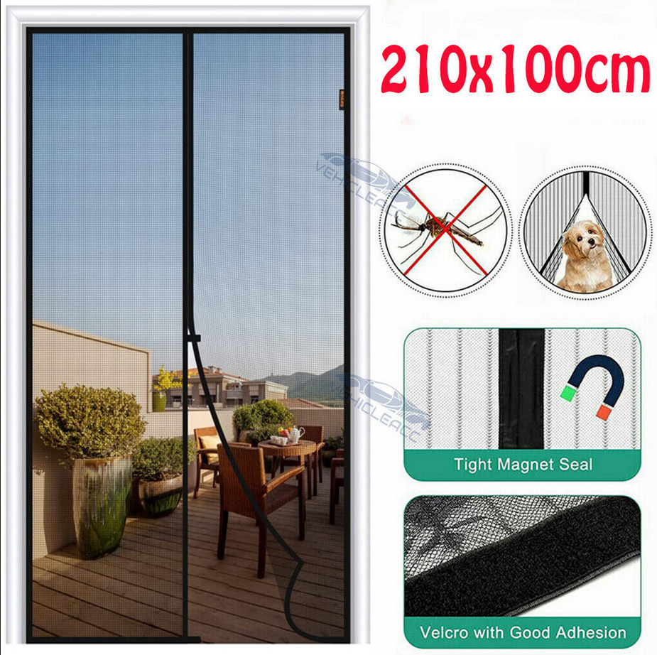 Magnetic Screen Door Fit Door Size 39 x 83 , French Door Mesh Curtain  with Heavy Duty 